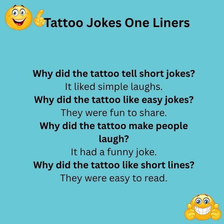 Tattoo Jokes One Liners