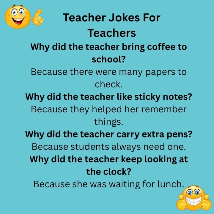 Teacher Jokes For Teachers